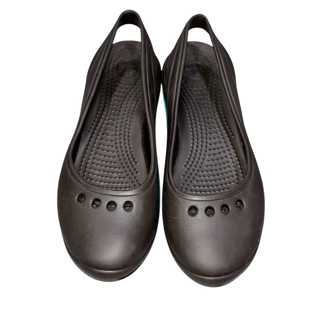 Crocs Brown Tone Skylar Slingback Slip On Mary Jane Shoes size 7